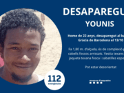 Younis, de 22 anys, desaparegut a Gràcia: els Mossos demanen ajuda