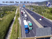 Caos a l’A-2 a Sant Feliu: un vehicle avariat talla un carril i provoca cues quilomètriques cap a Barcelona