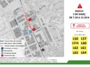 Modificacions en el recorregut dels busos a Laureà Miró el 5 de març