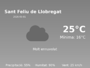 El temps a Sant Feliu de Llobregat avui, 1 de Maig de 2026