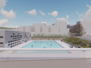 Inicien les obres d’ampliació del Complex Municipal de Piscines de Sant Feliu de Llobregat